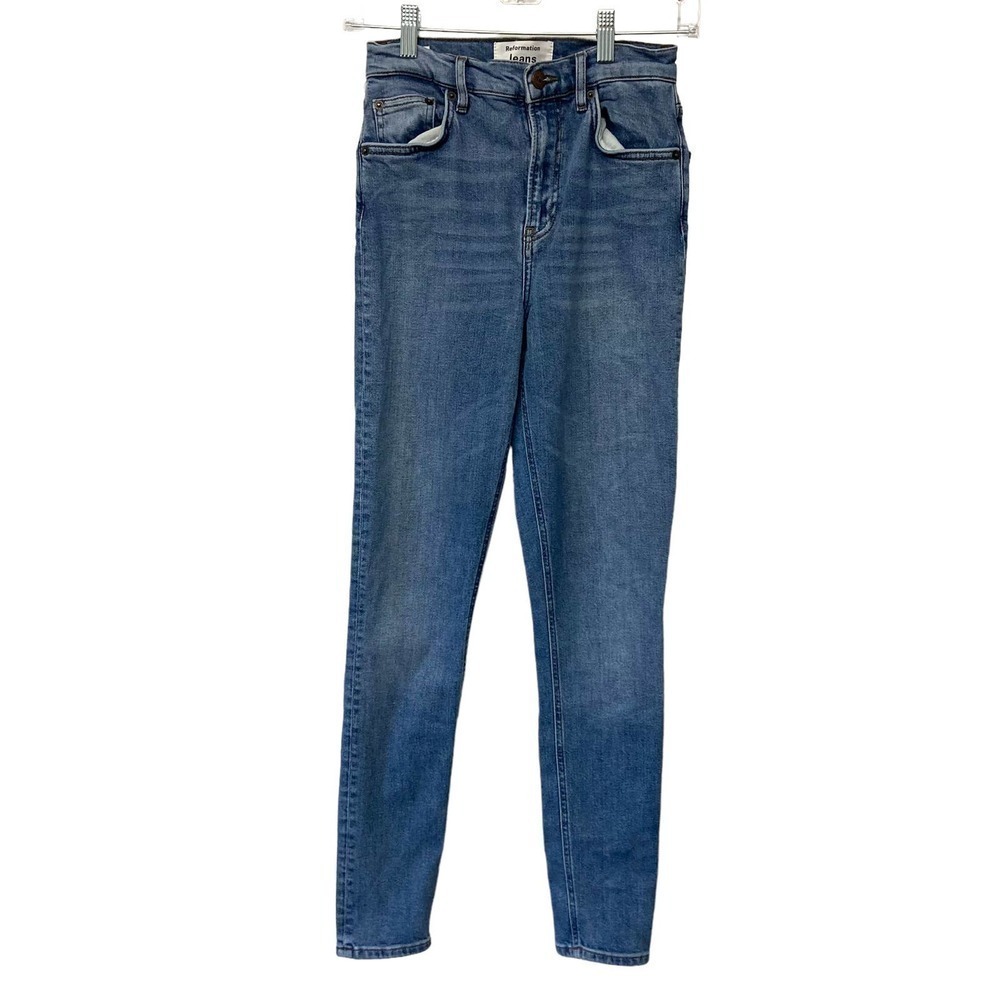 Reformation High & Skinny Jeans In Catalina